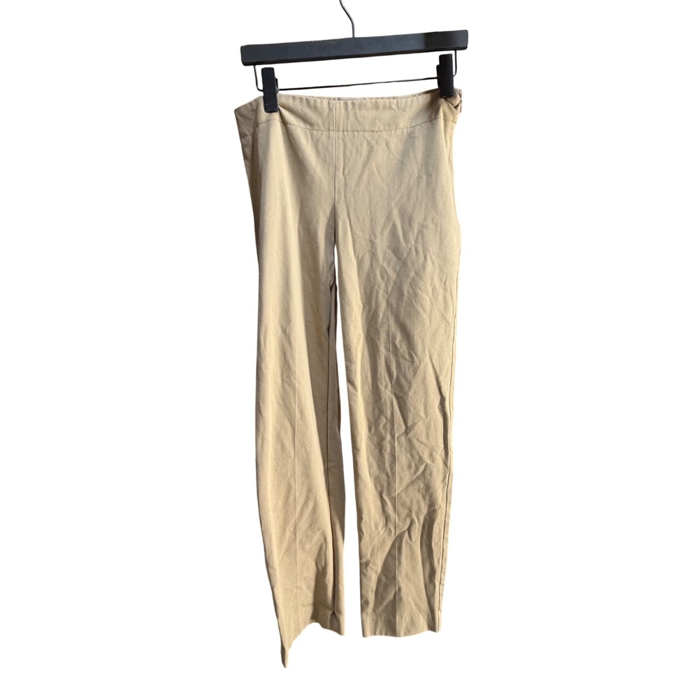 Talbots Heritage Collection Tan Khaki Dress Pants Side Zip Straight Leg Size‎ 4